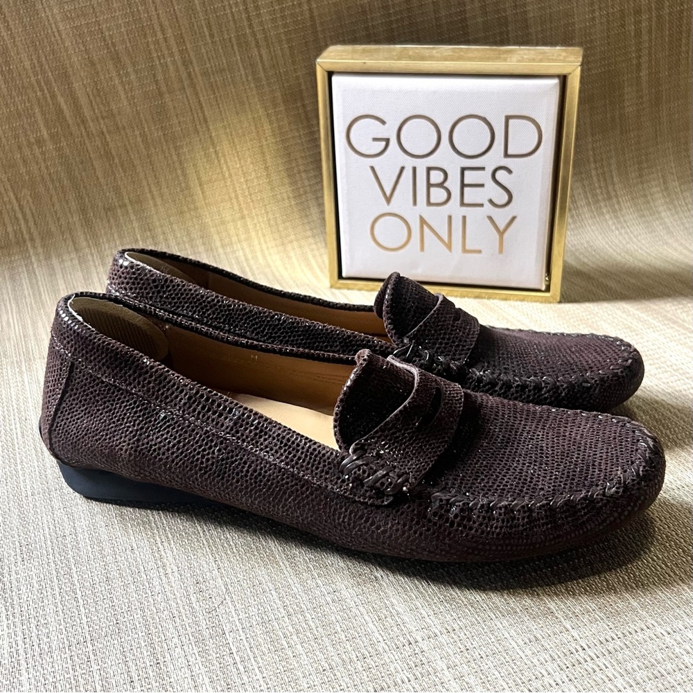 Vaneli Ranon Leather Driving Moccasin Loafer  Brown Size 8 Great Condition - Picture 2 of 13